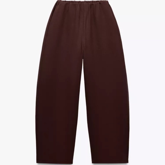 Zara Brown Wide Leg Pants - Picture 5 of 8